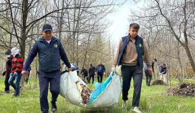 "Таза Казахстан": более 500 жителей Жамбылской области помогают очищать регион
