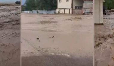 В Алматинской области грязевой поток затопил дома