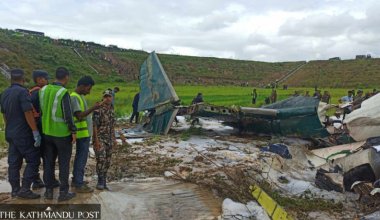 Самолёт с 19 людьми на борту разбился в Непале