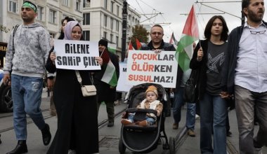 Крупный митинг против политики Израиля прошел в центре Стамбула