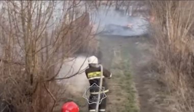 Пожар произошёл в садоводстве близ Павлодара