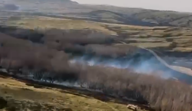 Крупный пожар произошел в Карагандинской области