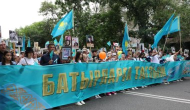 Праздничное шествие «Батырларға тағзым» прошло в Алматы