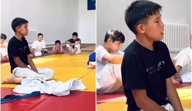 Проиграл спор тренеру: школьник из Атырау стал звездой TikTok, исполнив казахскую песню