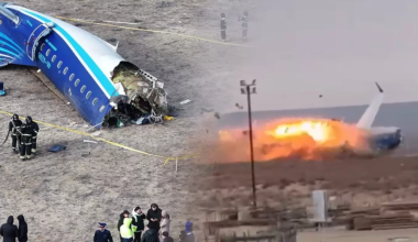 На месте крушения самолёта Azerbaijan Airlines близ Актау установлен мемориал