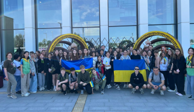 45 украинских детей прибыли в Казахстан на оздоровление