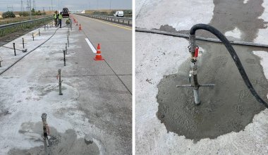 Обнаружен очередной дефект на платной трассе Астана - Павлодар