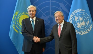 Президент Казахстана встретился с Генсеком ООН