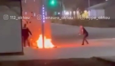 В Мангистауской области мужчина попытался поджечь себя у здания полиции