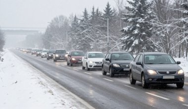 Обгон во время метели: казахстанцу выписали штраф в 117 тыс. тенге