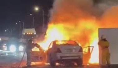 Смертельное ДТП произошло на трассе в ЗКО: загорелись два автомобиля