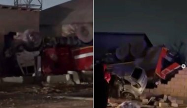 Пожарная машина протаранила частный дом в Жанаозене: есть погибшие