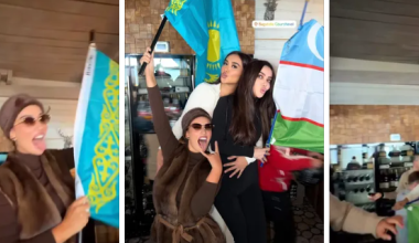 "Казахи, вы когда перестанете своих топить": видео с флагом Казахстана вызвало споры