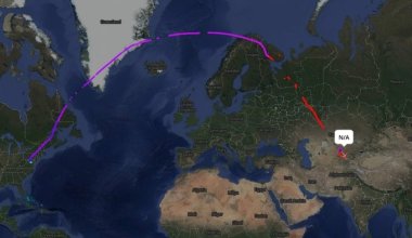 Выяснилось, кому принадлежит загадочный самолёт, пролетевший над Казахстаном