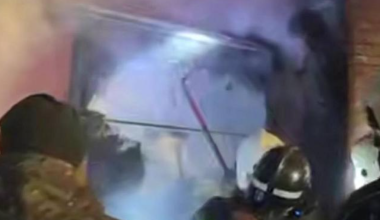 В Астане возник крупный пожар