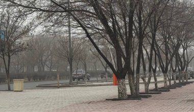 Атырау оказался под властью песчаной бури