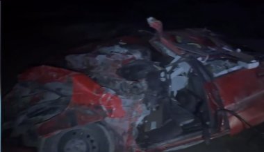 Четыре машины столкнулись на трассе в области Жетысу