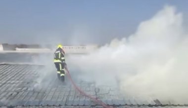 На барахолке в Алматы вновь произошёл пожар