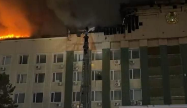 Пожар в акимате Актобе полностью ликвидирован