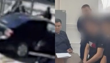 Подросток заехал на авто в школу в Астане и устроил драку