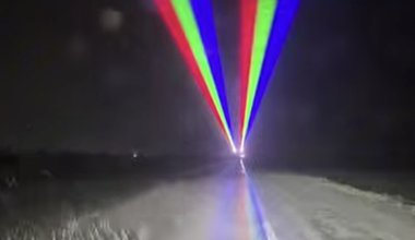 Дорога «засветилась»: на трассе в Жетысу включили лазеры