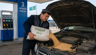 Топливо из зерна появилось на автозаправках в Казахстане
