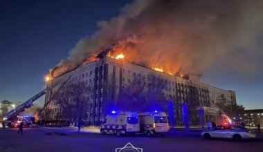 Пожар в акимате Актюбинской области: ущерб оценили в 90 млн тенге