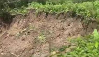 Оползень сошел в Медеуском районе Алматы