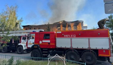Два крупных пожара вспыхнули в Астане