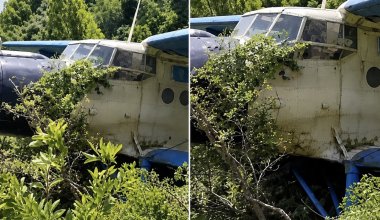 Самолет совершил аварийную посадку под Алматы