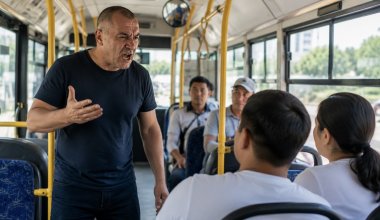 Астанчанин устроил дебош в автобусе и оказался за решеткой