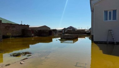 Ливень затопил целое село в Мангистауской области