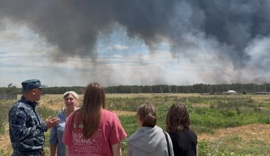 Почти 200 детей эвакуировали из лагеря из-за лесного пожара в области Абай