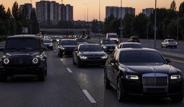 Водители элитных авто устроили кортеж в Алматы и получили штрафы