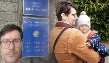 Не видел сына два года: американец объявил голодовку у прокуратуры Алматы
