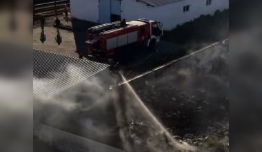 Крупный пожар на предприятии произошел в СКО