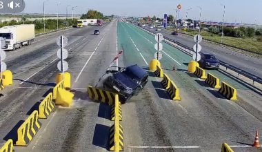 Водитель уснул за рулем и попал в ДТП на трассе Астана - Щучинск