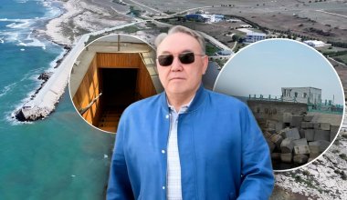 Баня на пирсе для Назарбаева? Кадры закрытой резиденции в Актау