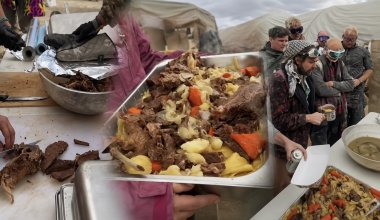 Бешбармак на 5 тысяч человек готовят казахи в американской пустыне