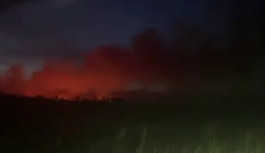 Крупный пожар разгорелся возле реки Или в Алматинской области
