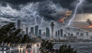 Грозы, туман и сильный ветер накроют города Казахстана