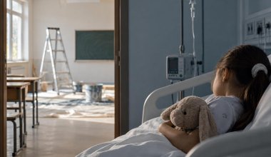 Школьницу госпитализировали с отравлением краской в школе под Алматы