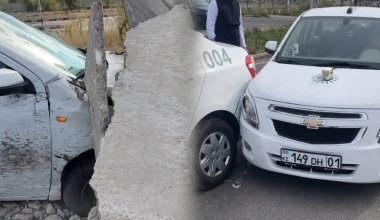 Сразу три аварии устроили казахстанцы во время экзамена на права