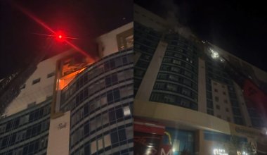 Огонь вспыхнул в ЖК «Лазурный квартал» в Астане: жителей эвакуировали