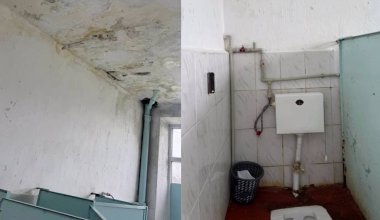 Дети учатся в школе с трещинами и плесенью: жуткие кадры из Каскелена