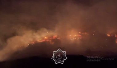 Стихийная свалка загорелась второй раз за неделю в Алматинской области