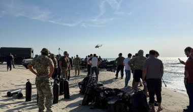Азербайджанцы приехали помогать на место поисков военных в Мангистау