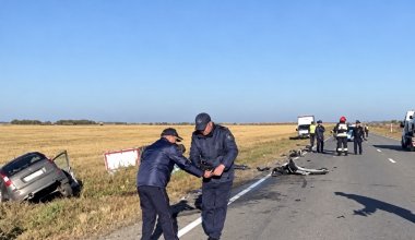 Женщина погибла в ДТП на трассе Алматы - Екатеринбург