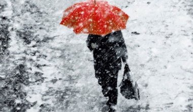 В ряде регионов Казахстана ожидается мокрый снег