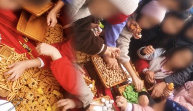 Астанчане устроили давку на бесплатной раздаче еды